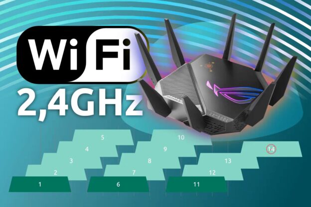 Canales wifi en la banda 2,4 GHz