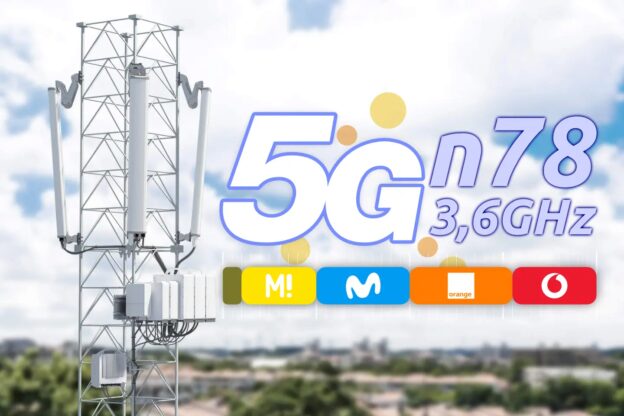 Antena 5G banda n78 frecuencia 3,6 GHz