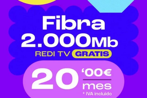 Redi fibra 2 gb 20€