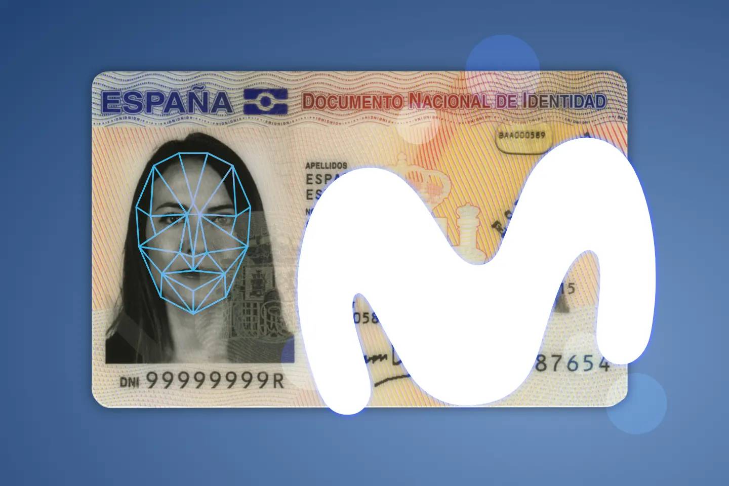 Verificación de identidad avanzada Movistar con DNI y selfie