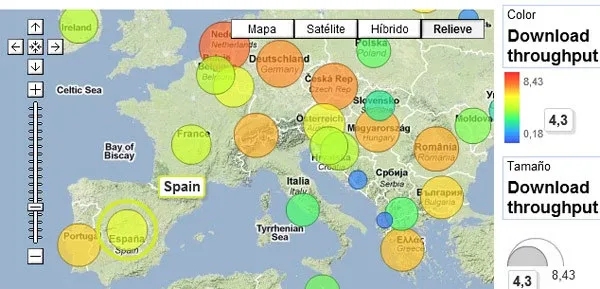 Google MLab map