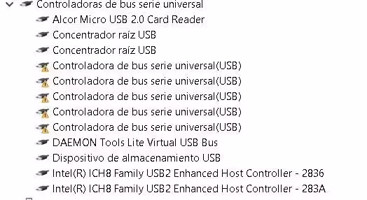 Administrador de dispositivos de Windows