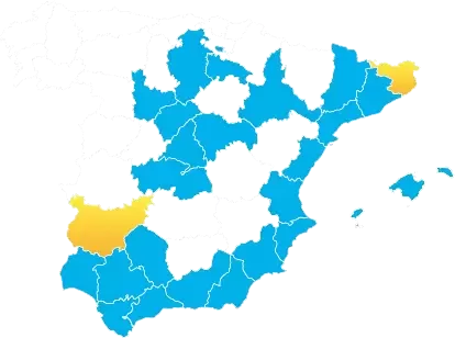 Mapa cobertura de la fibra de Digi