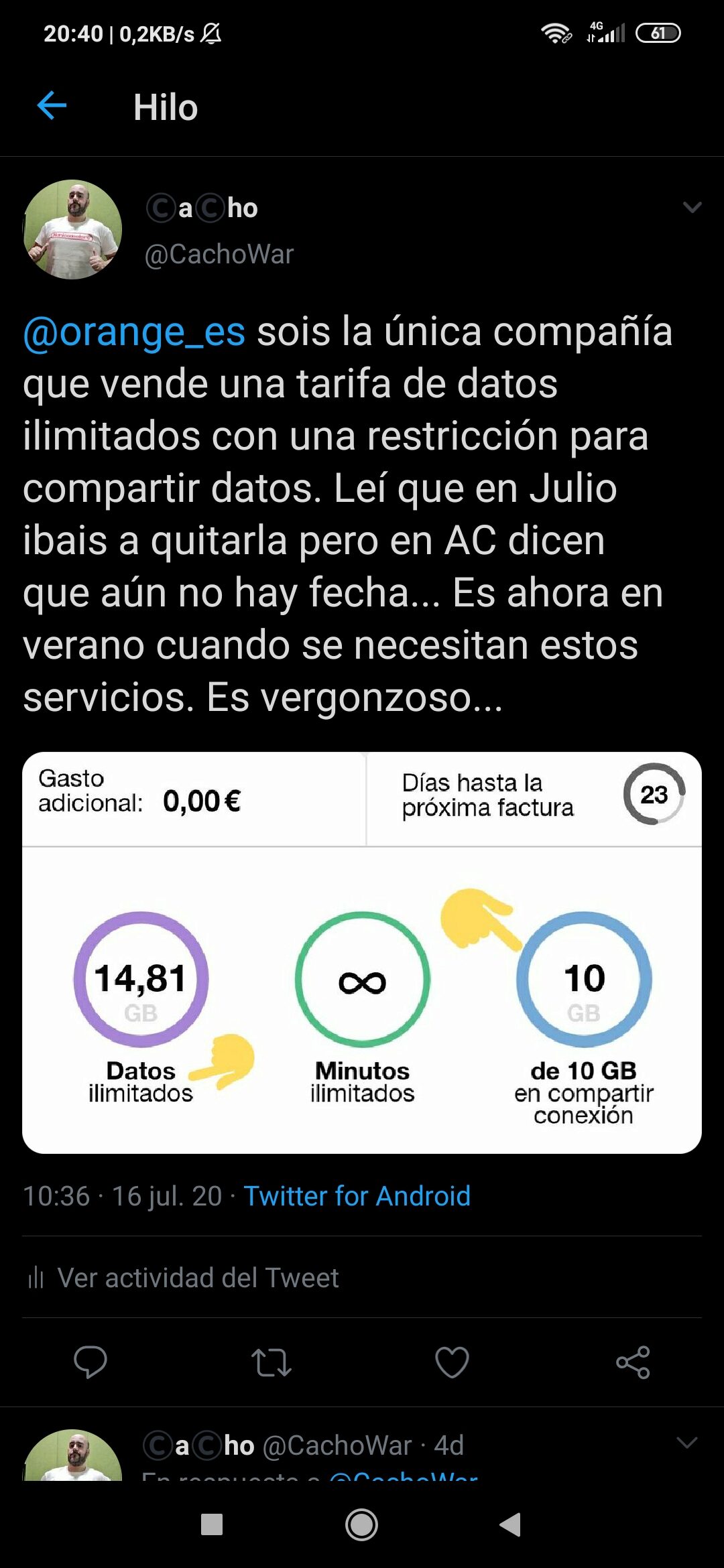 Los clientes de Orange exigen que se aplique el fin de la prohibición