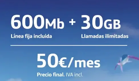 Tarifa O2 600Mb + 30GB