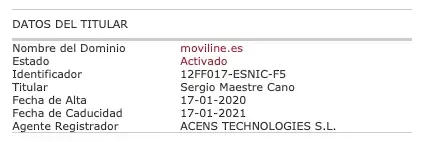 Whois moviline.es