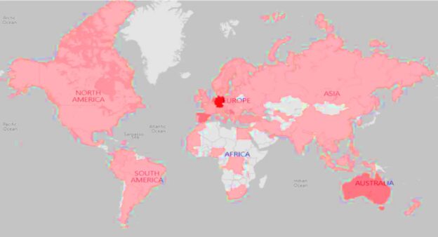 Países con más usuarios de Anøm