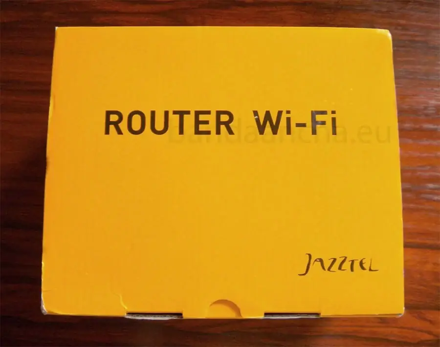 Caja router Wi-Fi Jazztel