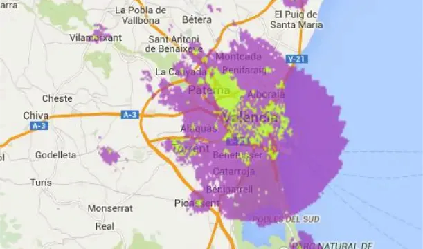 Primera celda 4G en 800 MHz en Valencia