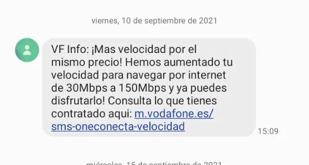 SMS de Vodafone