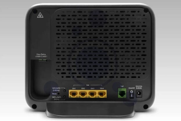Puertos Router HGU Smart WiFi 6 MitraStar GPT-2841GX4X5