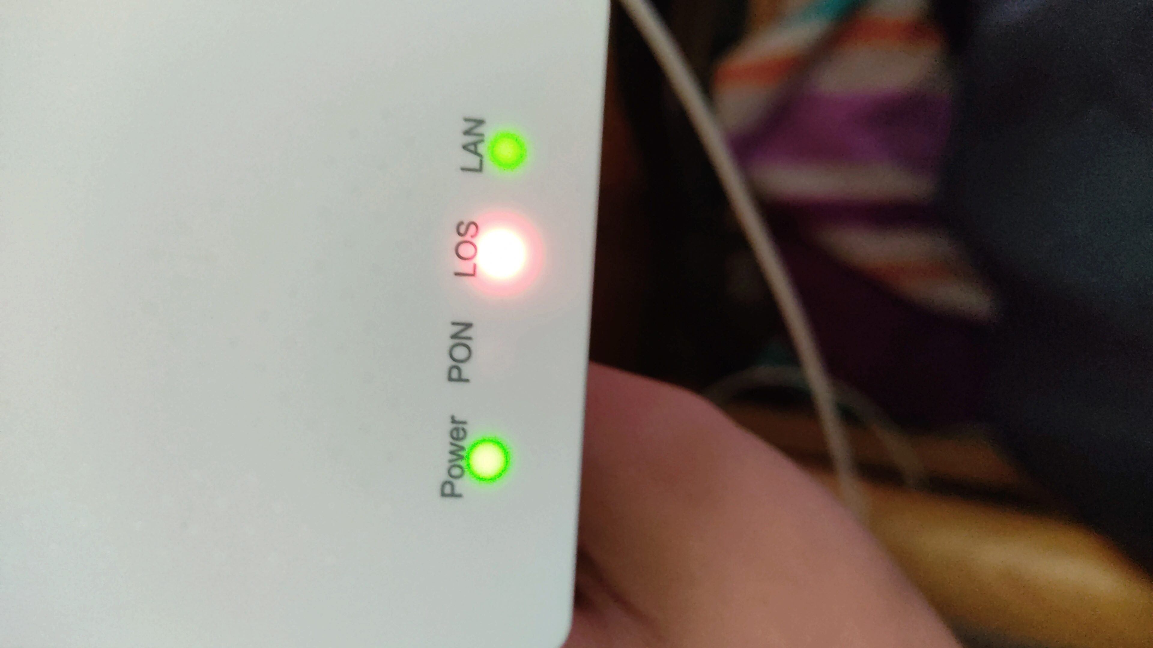 Qué significa la luz LED roja del router?