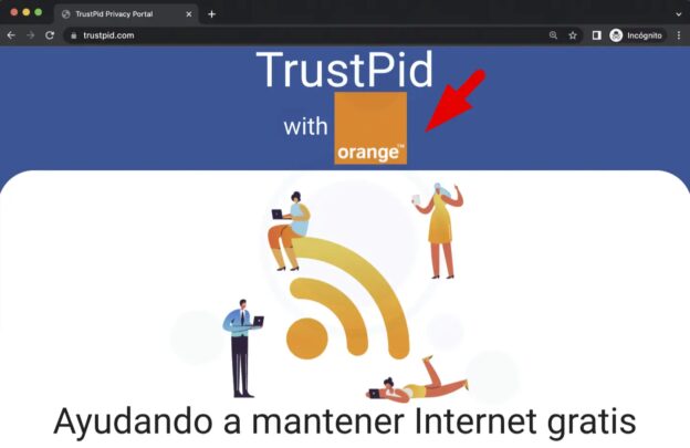 Logo de Orange en trustpid.com
