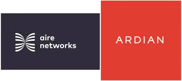 Logos de Aire Networks y Ardian