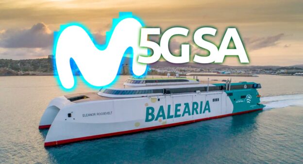 Balearia con 5G SA de Movistar