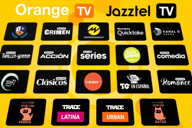 Nuevos Canales Orange TV y Jazztel TV