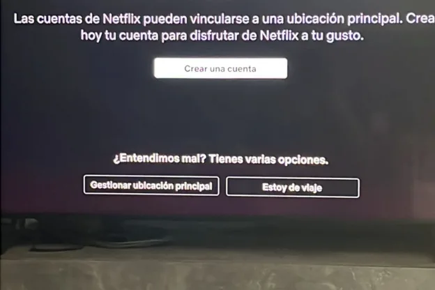 Mensaje bloqueo de cuenta Netflix