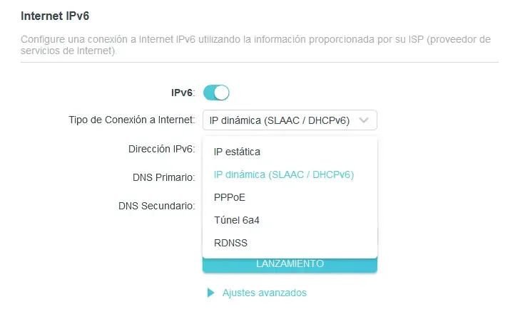 Setup IPV6