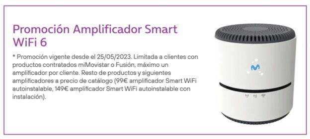 Alquiler y compra del router y amplificador wifi de Movistar