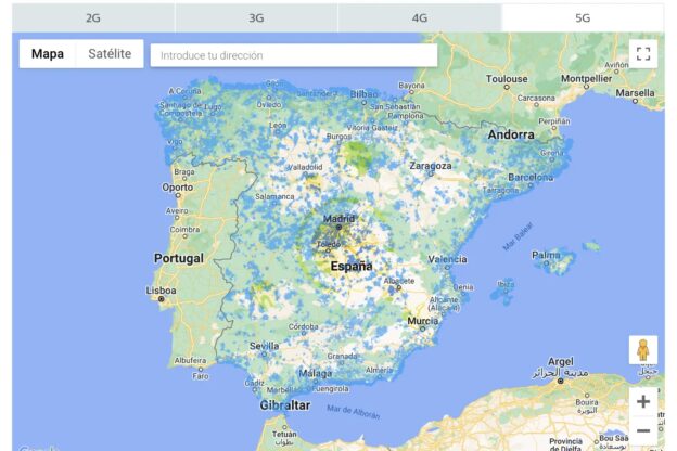 Mapa cobertura Movistar