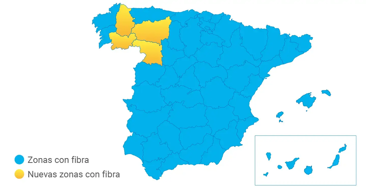 Cobertura de fibra Digi