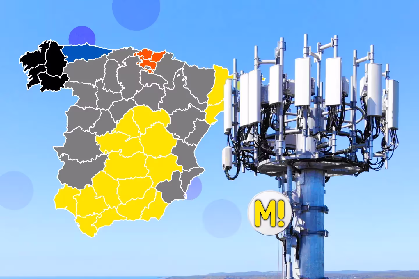 Frecuencias 2,6 GHz de MásMóvil, Euskaltel, R y Telecable
