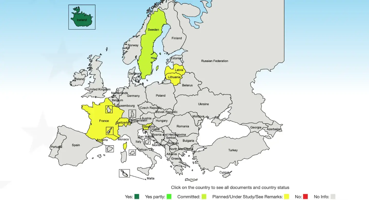 Países adoptando WiFi 6E