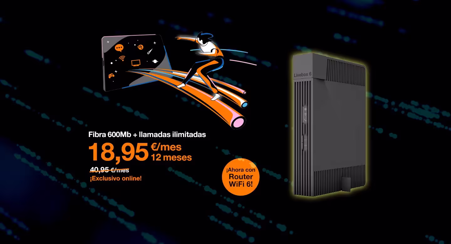 Promo fibra 600 Mb Orange