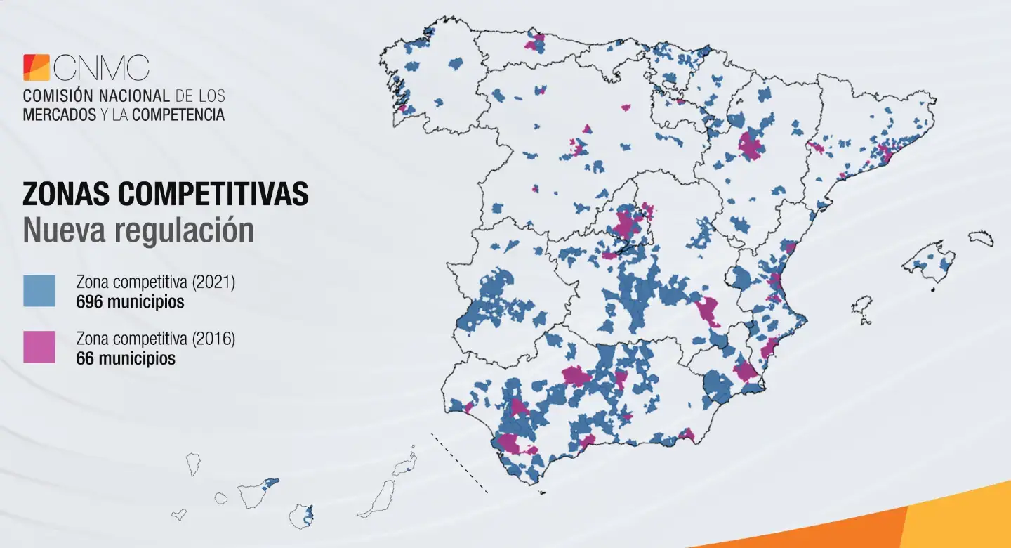 Zona competitiva fibra Movistar