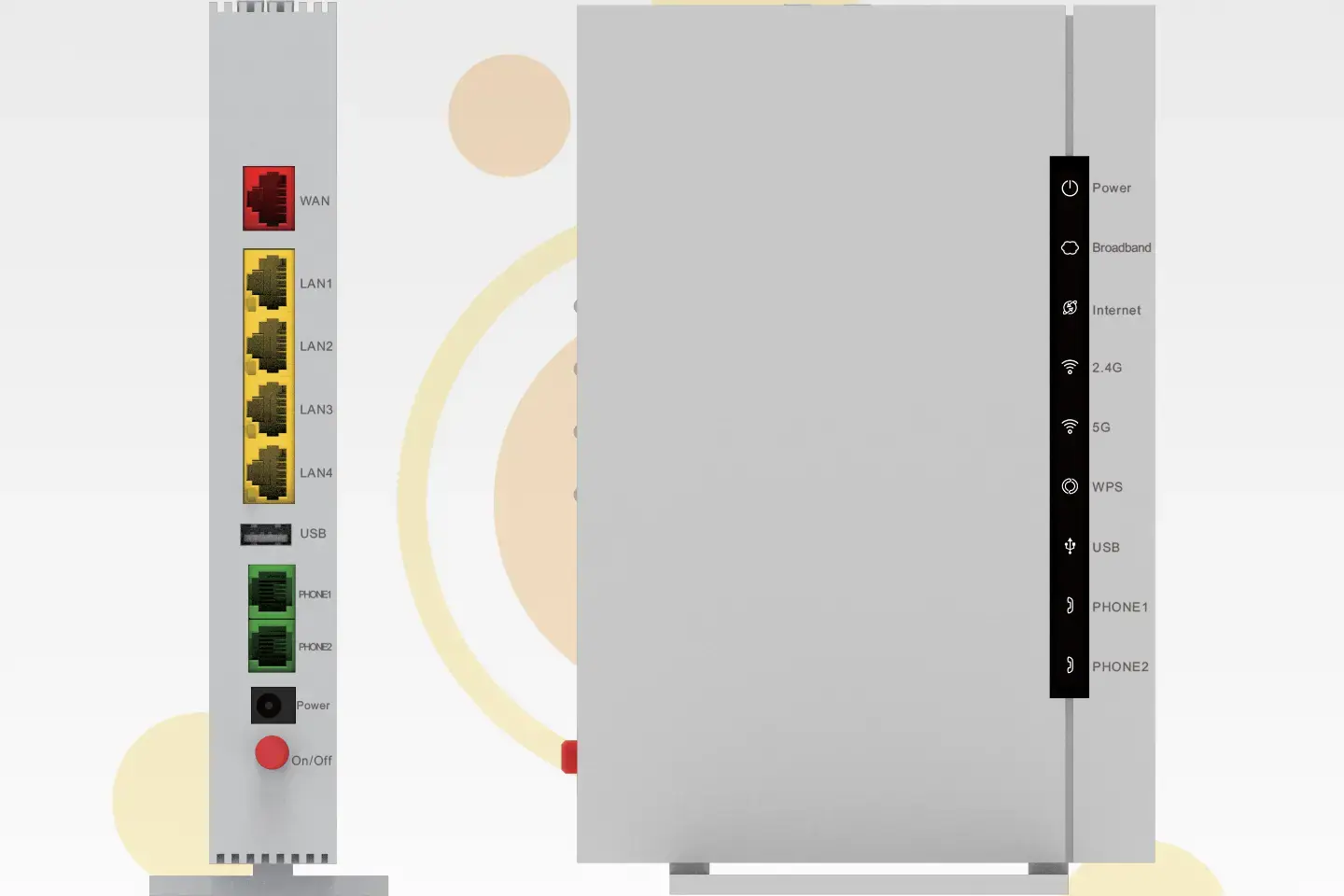 Puertos del router Digi Zte Zxhn H3600