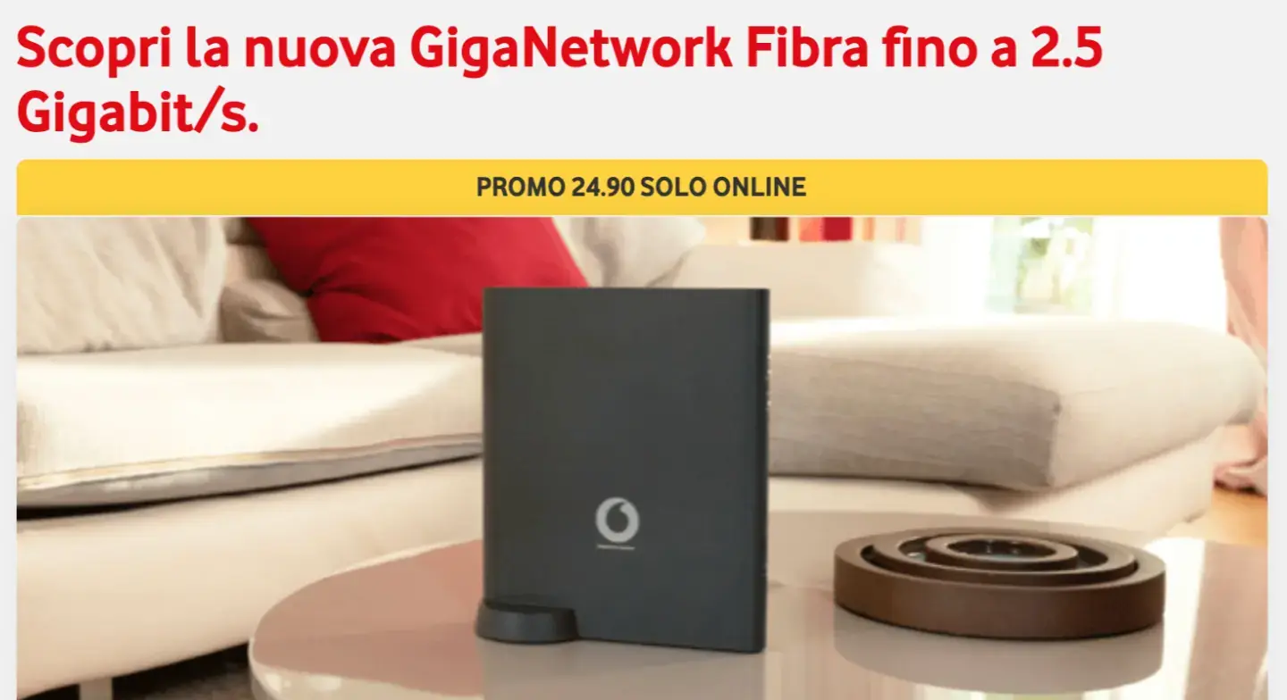 Fibra Vodafone 2,5 Gb