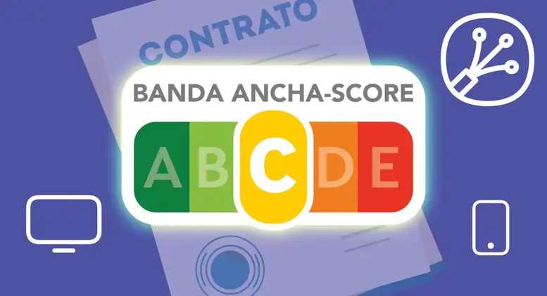 etiqueta banda ancha score