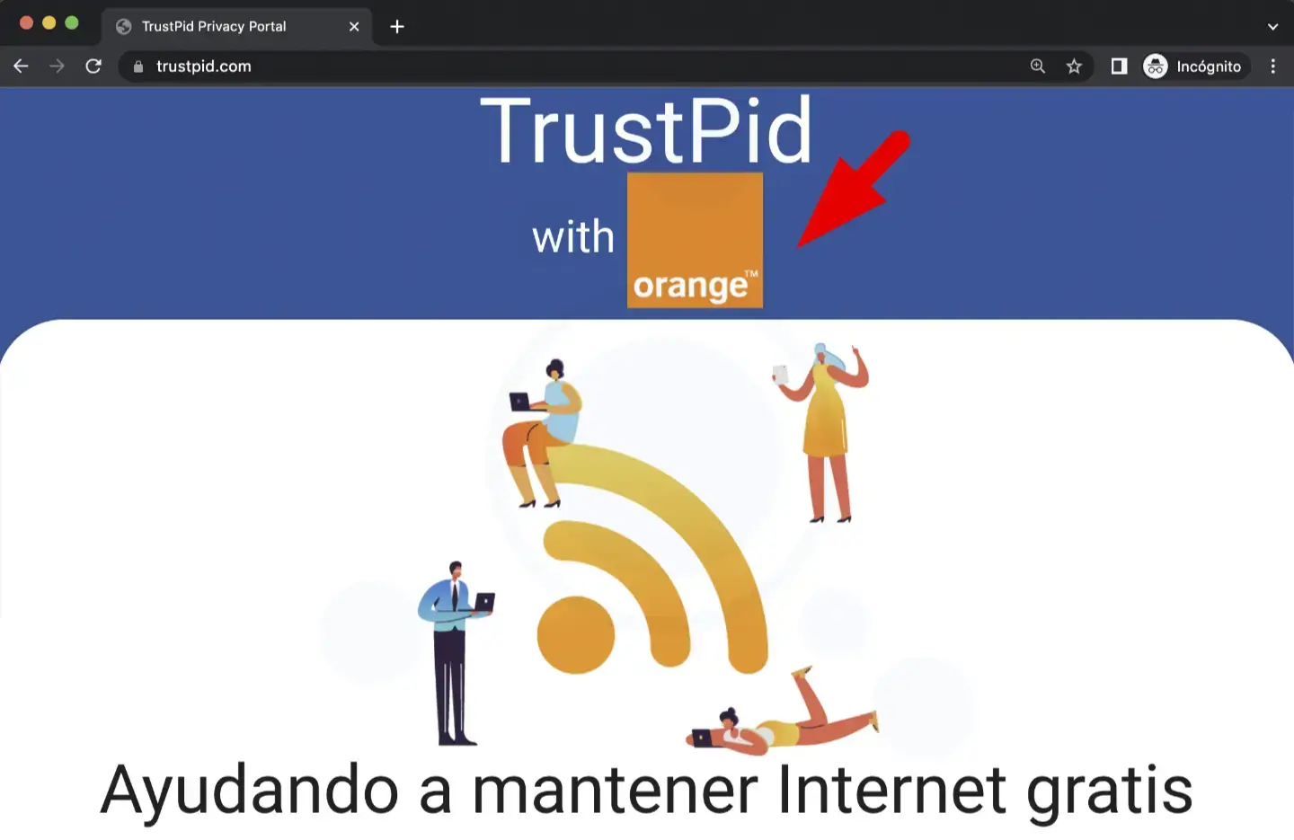 Logo de Orange en trustpid.com