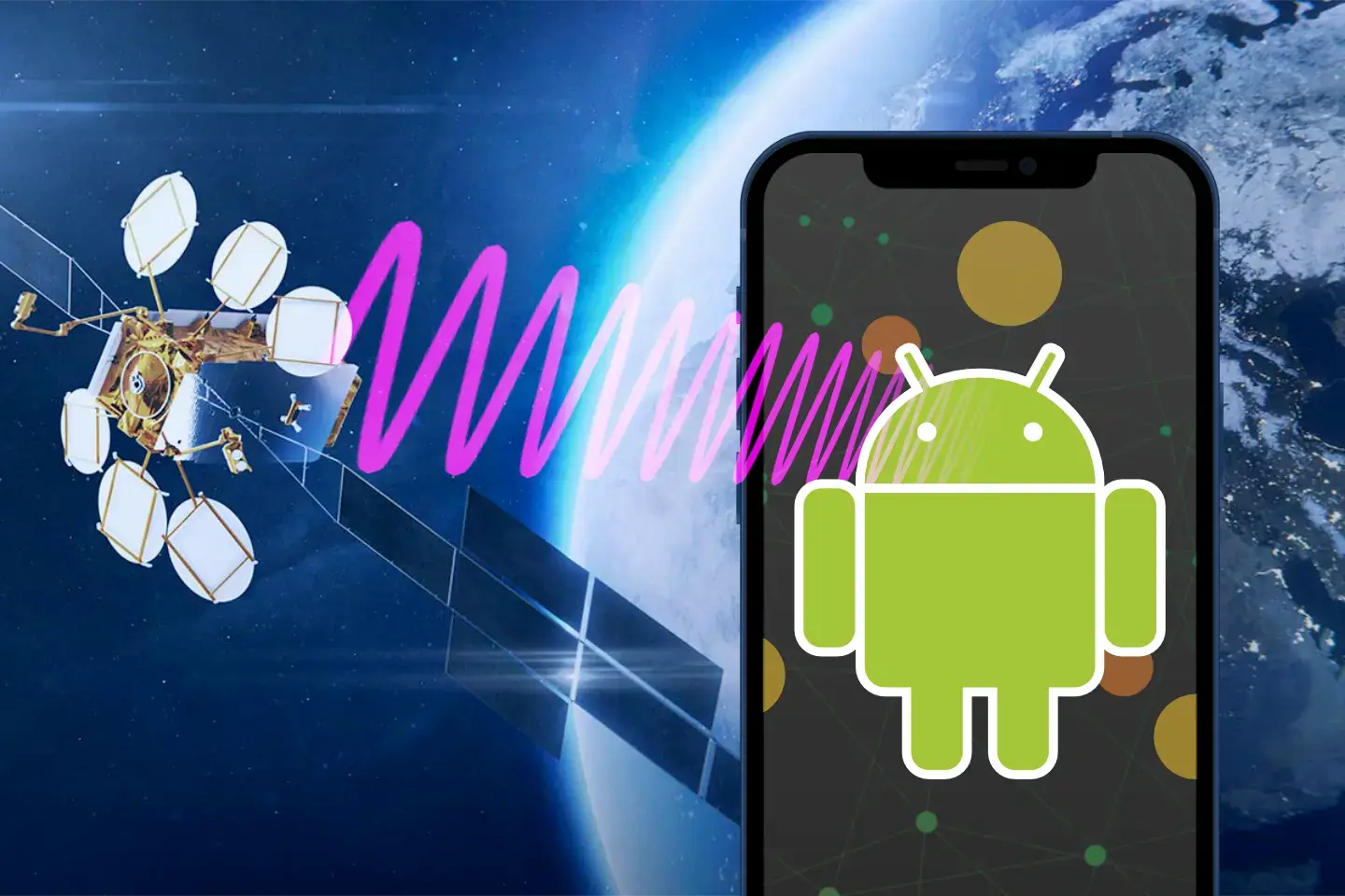 Cobertura móvil satélite Android