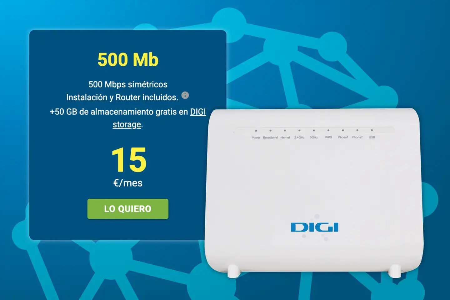 Digi fibra 500 Mb