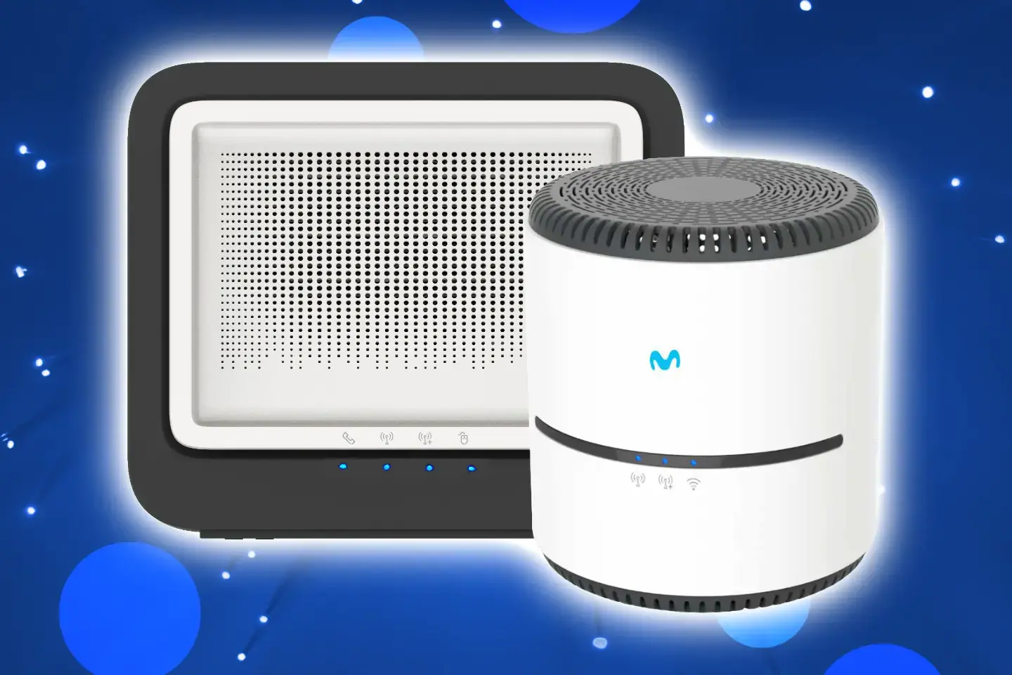 Movistar router y amplificador Smart WiFi 6