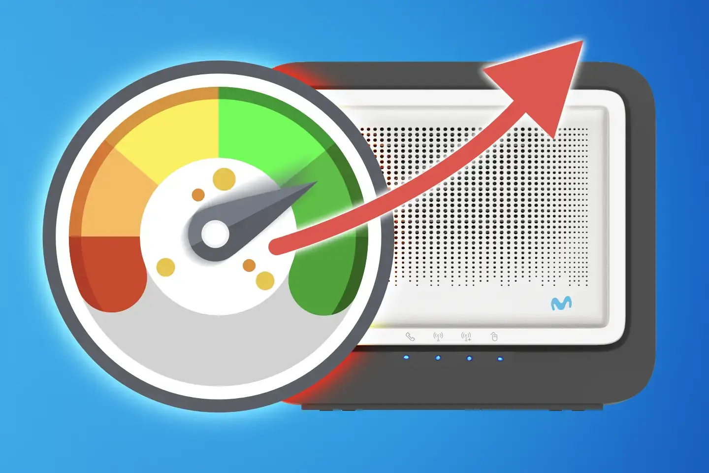 Aumento velocidad fibra 300 Mb Movistar