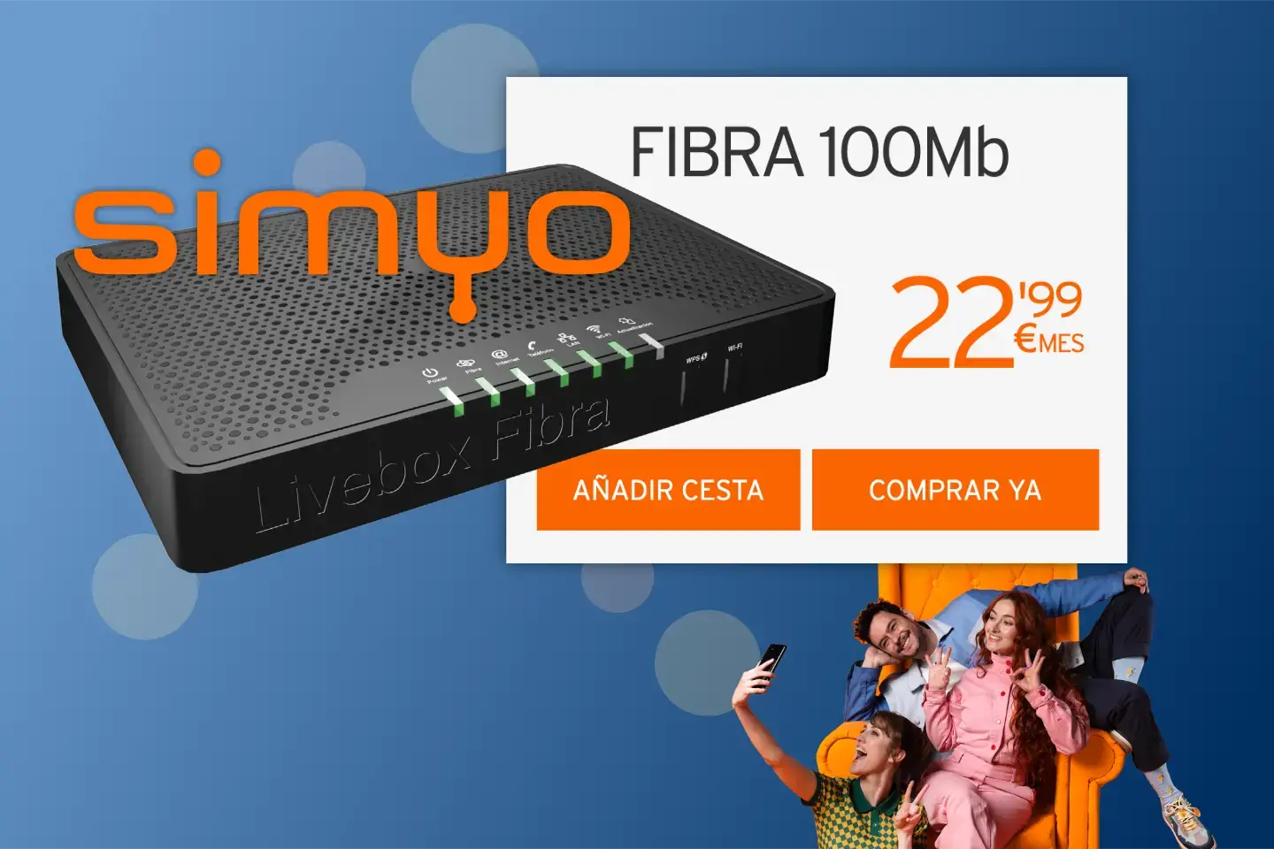 Simyo Fibra 100 Mb estudiantes