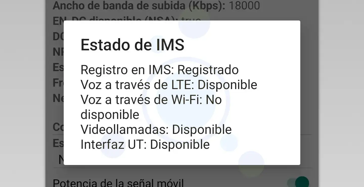 Estado IMS VoLTE Lowi