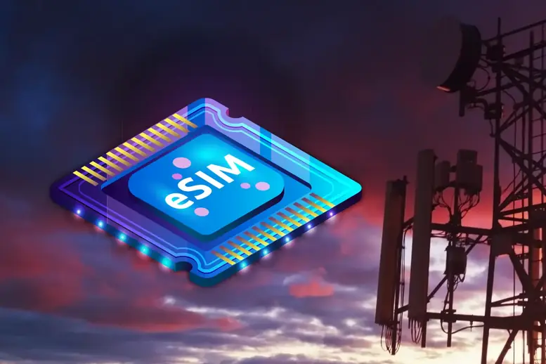 esim frente antena