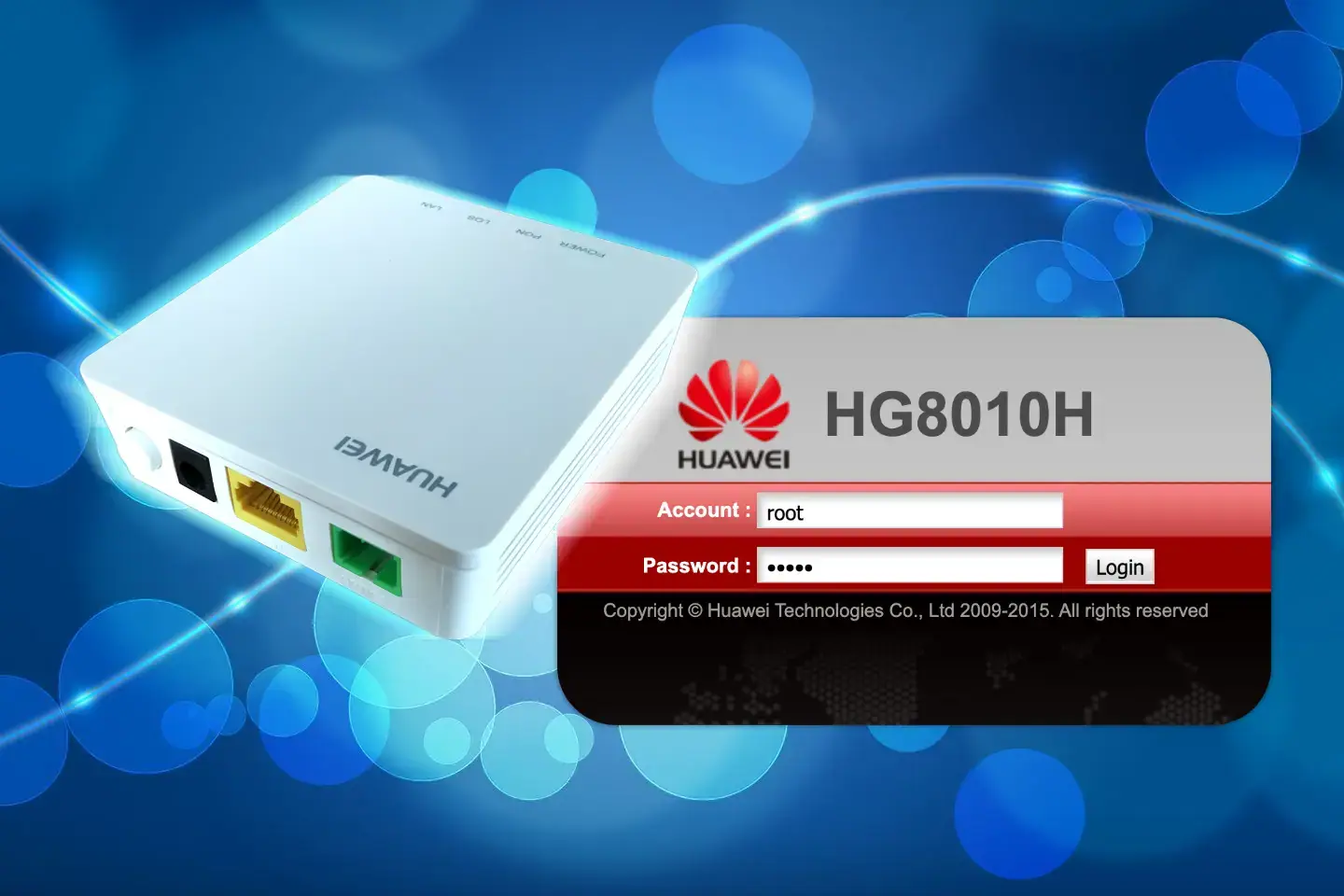 Login ONT Huawei