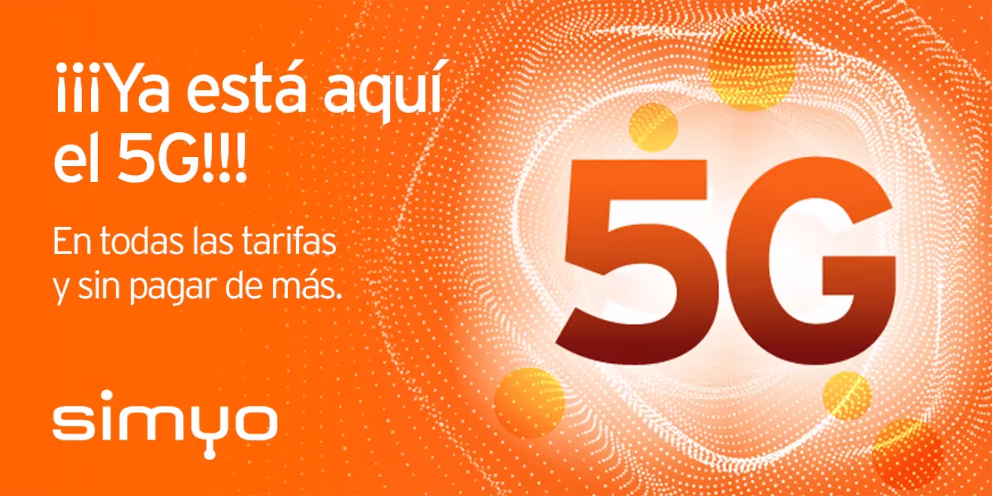 Ya está aquí el 5G de Simyo