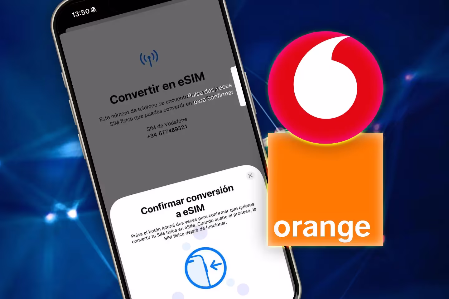 Conversión eSIM iPhone Orange Vodafone