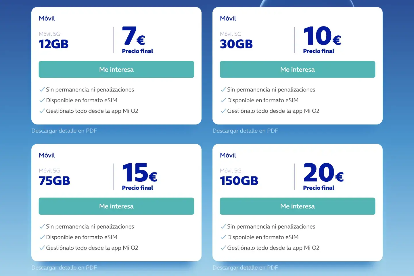 Tarifas móviles O2