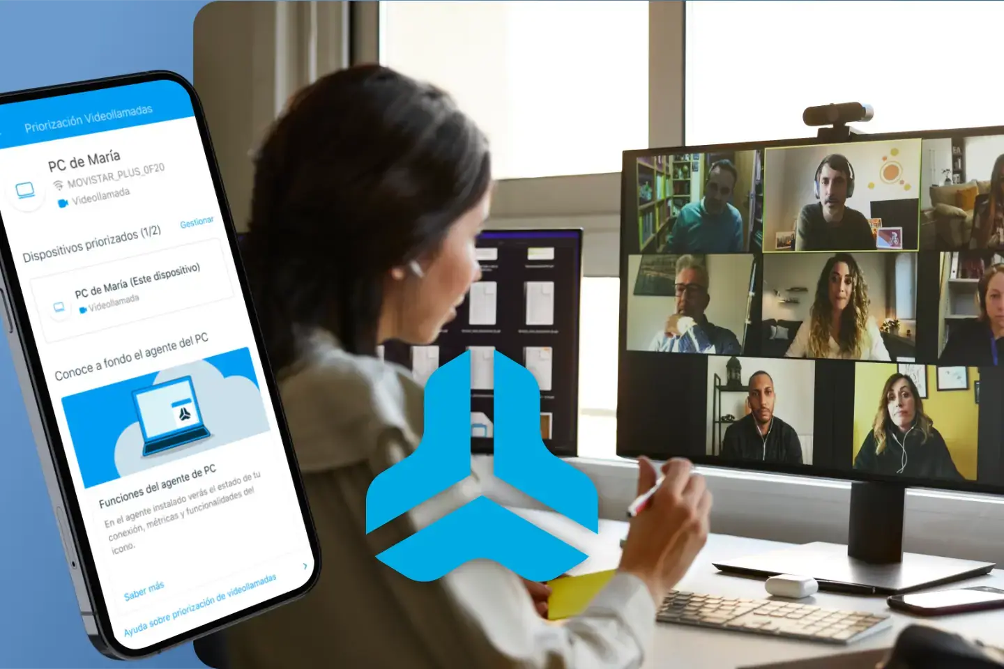 Agente PC priorización videollamadas Movistar