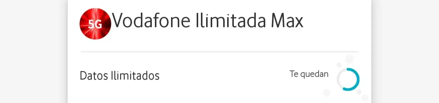 Circulo consumo datos MiVodafone