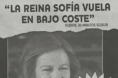 Campaña de Ryanair con la Reina Sofía