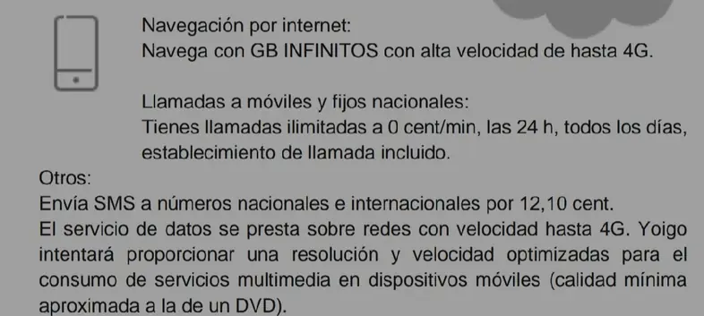 Condiciones del streaming de vídeo en la ilimitada de Yoigo