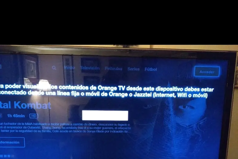 Mensaje de Orange TV