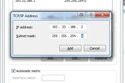 Advanced TCP/IP settings